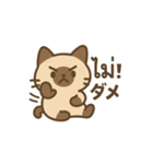 シャム猫のゆるかわタイ語スタンプ（個別スタンプ：33）