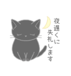 毎日使えるシンプル敬語☆黒猫さん（個別スタンプ：3）