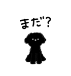 黒トイプードルちゃん（個別スタンプ：38）