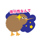 夜行性でめっちゃかわいいキウイちゃん（個別スタンプ：3）