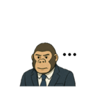 働くゴリラは今日もつらい（個別スタンプ：20）
