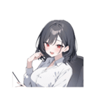 感情迷子のOLちゃん（個別スタンプ：2）