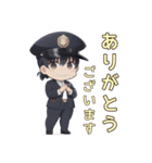 毎日使える警備員あいさつスタンプ（個別スタンプ：1）