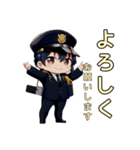 毎日使える警備員あいさつスタンプ（個別スタンプ：2）