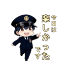 毎日使える警備員あいさつスタンプ（個別スタンプ：3）