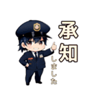 毎日使える警備員あいさつスタンプ（個別スタンプ：9）