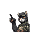 ミリタリー CATSOBAT-キャットソバット2-（個別スタンプ：1）