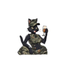 ミリタリー CATSOBAT-キャットソバット2-（個別スタンプ：13）