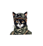 ミリタリー CATSOBAT-キャットソバット2-（個別スタンプ：15）