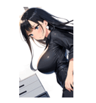 オフィスガール写真（個別スタンプ：9）