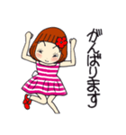 ひま子ちゃん677大人女子の挨拶スタンプ。（個別スタンプ：13）