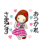 ひま子ちゃん677大人女子の挨拶スタンプ。（個別スタンプ：37）