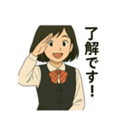 天真爛漫な美南ちゃん（個別スタンプ：1）