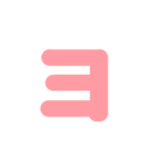 1/2カタカナ1文字（オレンジ）アレンジ用（個別スタンプ：38）