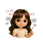 巻き髪ドールフェイスちゃん♡ネイリスト版（個別スタンプ：8）