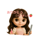 巻き髪ドールフェイスちゃん♡ネイリスト版（個別スタンプ：12）