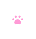 1/2白枠カタカナ片仮名（ピンク）アレンジ（個別スタンプ：40）