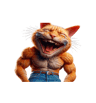 ビッグヘッドキャットは面白いことが大好き（個別スタンプ：2）