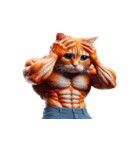 ビッグヘッドキャットは面白いことが大好き（個別スタンプ：5）