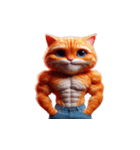 ビッグヘッドキャットは面白いことが大好き（個別スタンプ：10）