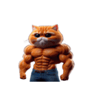 ビッグヘッドキャットは面白いことが大好き（個別スタンプ：11）