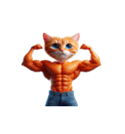 ビッグヘッドキャットは面白いことが大好き（個別スタンプ：14）