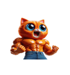 ビッグヘッドキャットは面白いことが大好き（個別スタンプ：16）