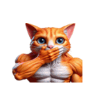 ビッグヘッドキャットは面白いことが大好き（個別スタンプ：19）