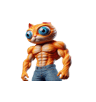 ビッグヘッドキャットは面白いことが大好き（個別スタンプ：32）