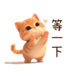 ぽっちゃりちび橘猫2（台湾）（個別スタンプ：16）