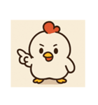 3キャラの似たリアクション（個別スタンプ：21）