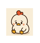 3キャラの似たリアクション（個別スタンプ：22）
