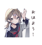 元気アピール体調わる女子（個別スタンプ：2）