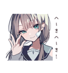 元気アピール体調わる女子（個別スタンプ：6）