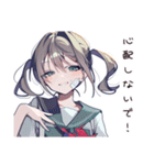 元気アピール体調わる女子（個別スタンプ：8）