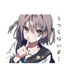 元気アピール体調わる女子（個別スタンプ：9）