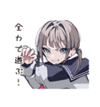 元気アピール体調わる女子（個別スタンプ：37）