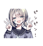 元気アピール体調わる女子（個別スタンプ：40）