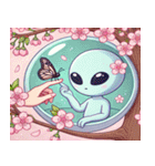 宇宙人と桜のスタンプ@SFW（個別スタンプ：23）