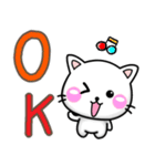 ずっ〜と使える！シンプル可愛いちびねこ（個別スタンプ：6）