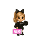 Mignon可愛いチアリーダースタンプ（個別スタンプ：4）