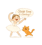 ゆるバレリーナとねこの毎日スタンプ⑦（個別スタンプ：30）