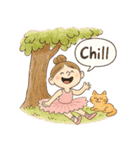 ゆるバレリーナとねこの毎日スタンプ⑦（個別スタンプ：36）