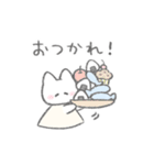 アクティブふんわりねこちゃん（個別スタンプ：15）