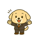 仕事に全力！犬のサラリーマン（個別スタンプ：5）