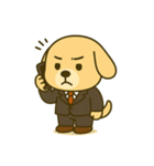仕事に全力！犬のサラリーマン（個別スタンプ：6）