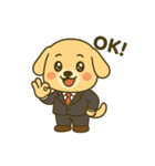 仕事に全力！犬のサラリーマン（個別スタンプ：7）