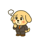 仕事に全力！犬のサラリーマン（個別スタンプ：8）