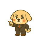 仕事に全力！犬のサラリーマン（個別スタンプ：9）