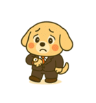 仕事に全力！犬のサラリーマン（個別スタンプ：13）